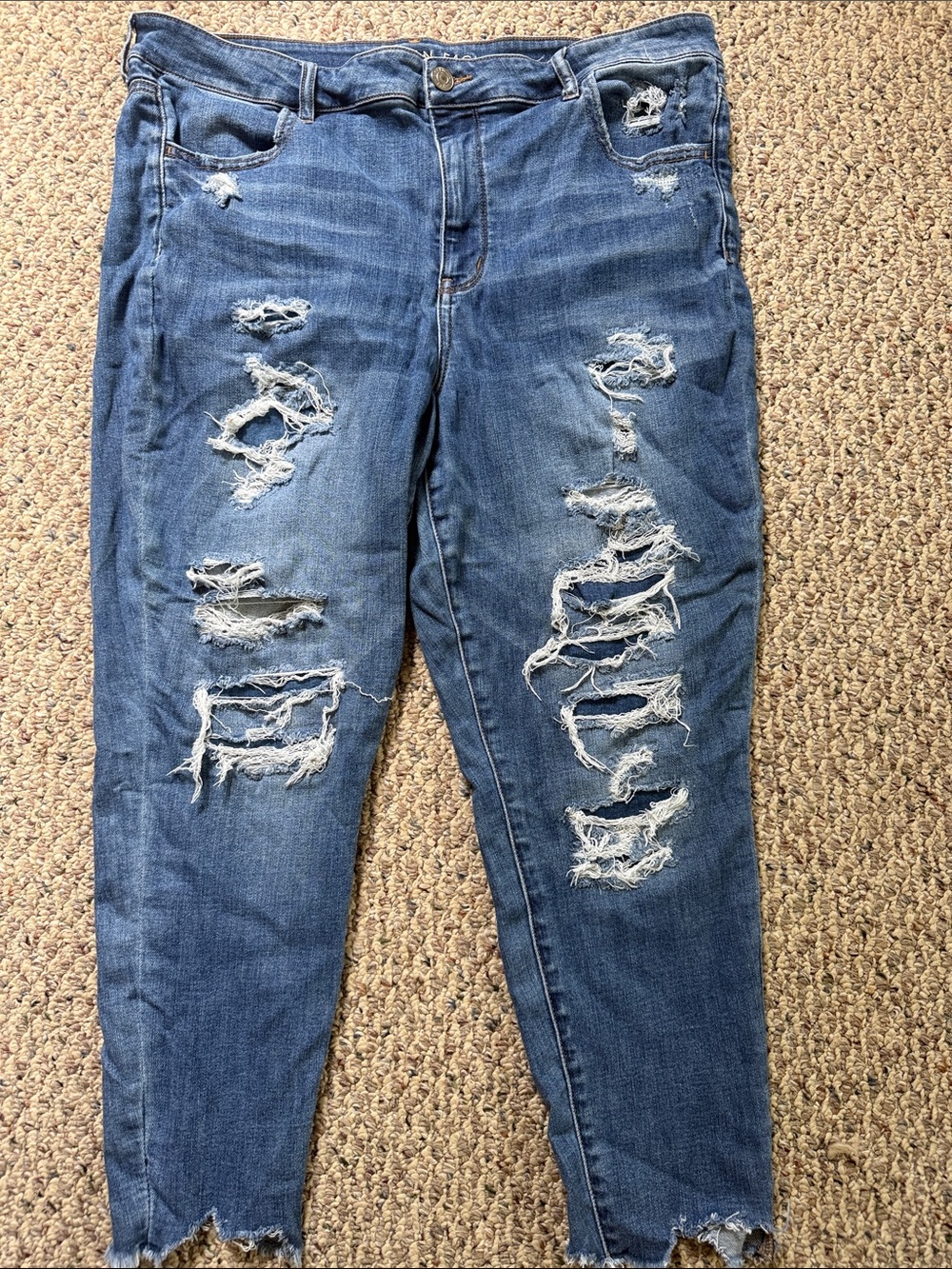 American Eagle Light Blue High-Rise Jeggings